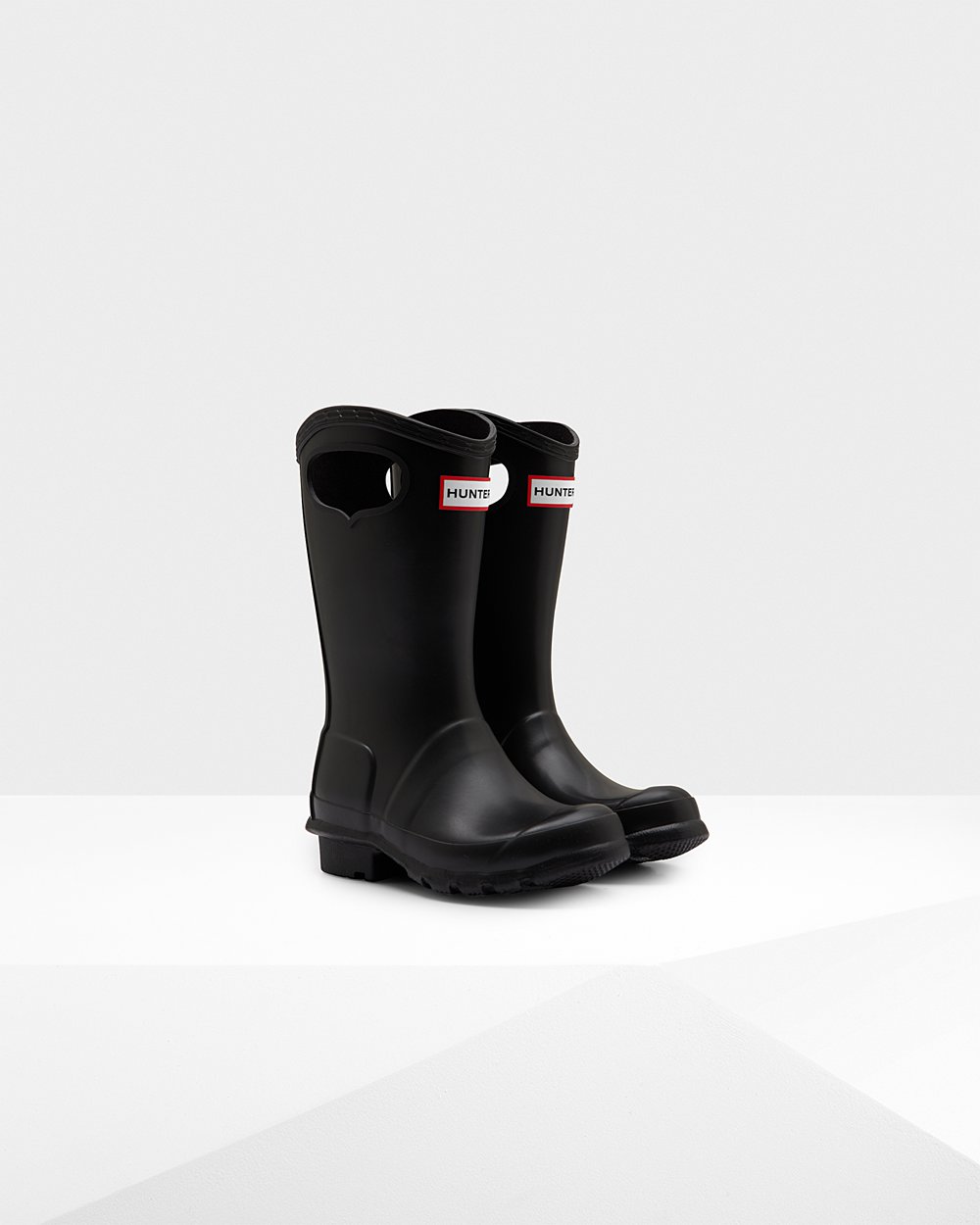 Kids Hunter Rain Boots Black - Original Grab Handle - 0187439-BJ